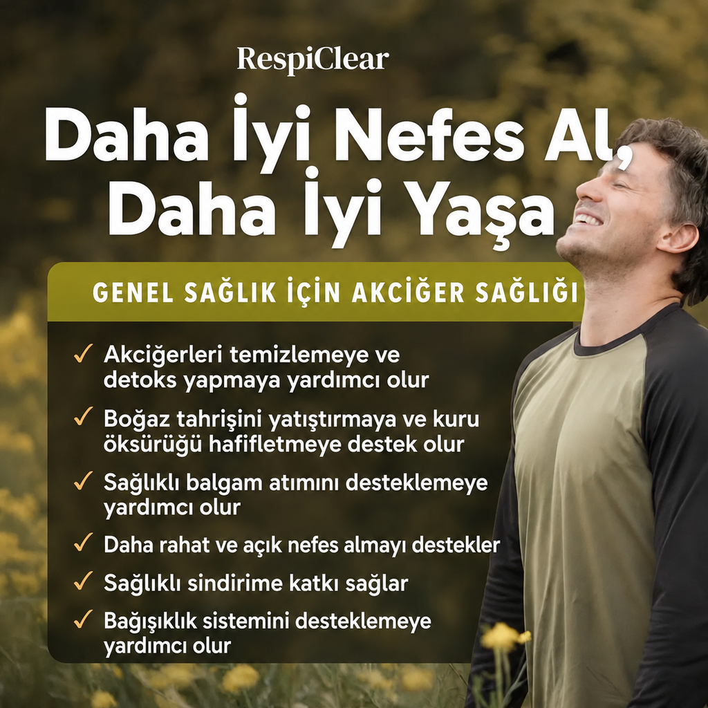 Sigara İçenler İçin Güçlü Sığırkuyruğu Damlası | RespiClear™