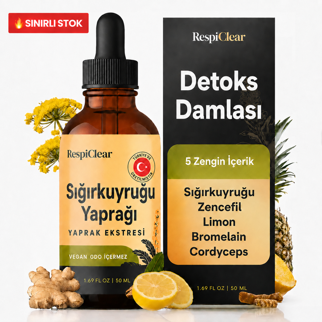Sigara İçenler İçin Güçlü Sığırkuyruğu Damlası | RespiClear™